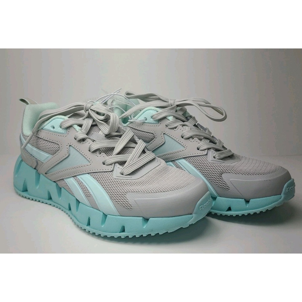 Reebok Zig Dynamica 4 Training Womans 7 Sneakers Gray Mint Running Gym Shoes